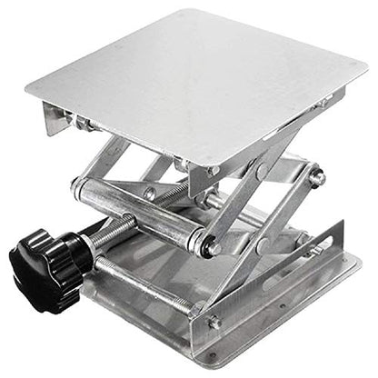 6" x 6" Stainless Steel Lab Jack Lift Stand Table Scissor Stand Platform - size: 6x6 Inch