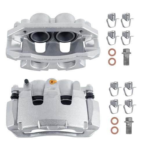 18B5055 18B5054 Front Disc Brake Calipers Compatible with 2011-18 Ram 1500 - size: Front 18B5055+18B5054