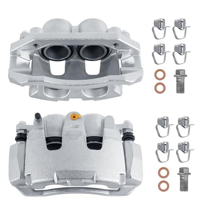 18B5055 18B5054 Front Disc Brake Calipers Compatible with 2011-18 Ram 1500 - size: Front 18B5055+18B5054