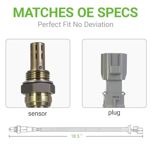 O2 Oxygen Sensor Downstream Compatible with Toyota Corolla 2020-2022, Highlander 2017-2019, Prius 2016-2022, Sienna Prius Prime & Lexus RX350 RX350L RX450h RX450hL, 1.8L 3.5L # 250-241180 250241180 - size: 250-241180