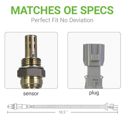 O2 Oxygen Sensor Downstream Compatible with Toyota Corolla 2020-2022, Highlander 2017-2019, Prius 2016-2022, Sienna Prius Prime & Lexus RX350 RX350L RX450h RX450hL, 1.8L 3.5L # 250-241180 250241180 - size: 250-241180
