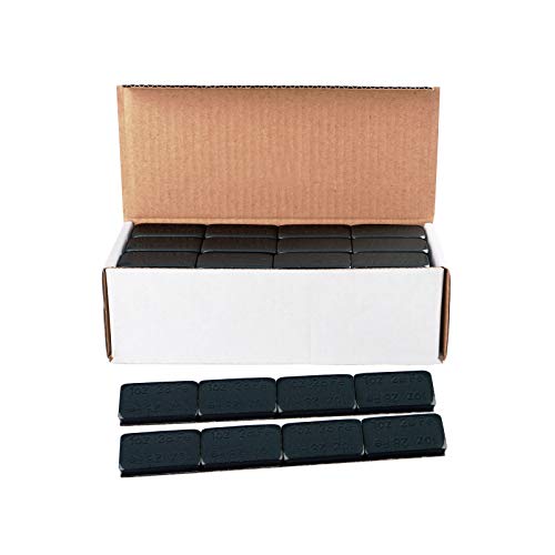 YIZBAP Wheel Weights Black 1oz, 72 oz/Box, 72pcs, with Strong Black Adhesive. 1 Ounce Stick on Wheel Weights for Cars, Trucks, SUVs, Motorcycle, and Others - color: Black