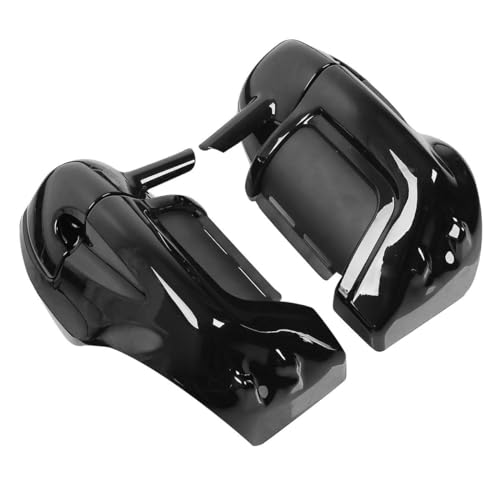 TCMT Lower Vented Fairing Box Pods 6.5" Speaker Fit for Harley Touring Road King Street Glide Electra Glide Ultra-Classic Road Glide 83-13 - color: Vivid Black #4