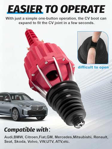 Pneumatic CV Joint Boot with 2 Sets CV Joint Boot Repair Kits - size: 1x Installation Expander+2x CV Boots