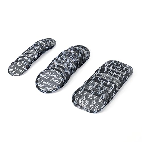 TP-MRV3b Radial Tire Patch Kit 36 pcs(Dia. 1 5/6" (41 mm) 12 pcs, Dia. 2 1/4" (57 mm) 12pcs and 1 1/2" x 2 3/8" (38 x 61 mm) 12 pcs in a Box) - size: TP-MRV3b