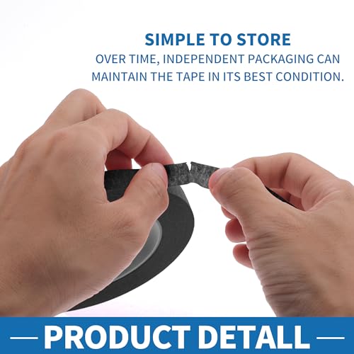 Painters Tape Easy Removal 0.5 Inches x 52.5 Yards Black - color: Black, size: 0.5 Inches x 52.5 Yards