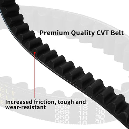 V-Belt CVT Drive Belt 669 18 30 Replacement for GY6 50cc Scooter Moped ATV