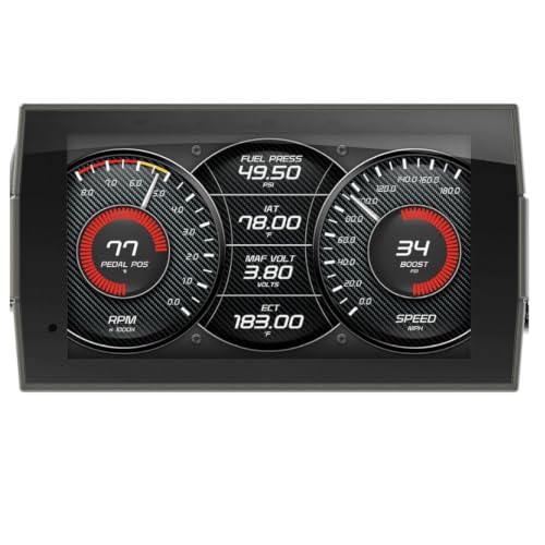 Edge 84130-3 Incight CTS3 Digital Gauge Monitor, 5-Inch Touch Screen OBDII Performance Meter, Compatible with 1996 and Newer Gas and Diesel Vehicles