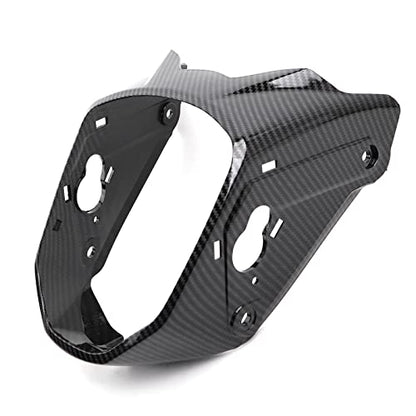 Mokuo Motorcycle Carbon Fiber Headlight Cover Fit for Honda Grom Msx 125 2013-2016 - size: Carbon Fibre, style: Head Light Cover