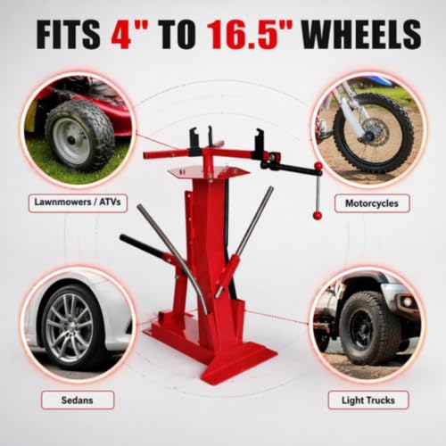 Manual Tire Changer, Hand Tire Bead Breaker Mounting Tool for 4"–16.5" Tires