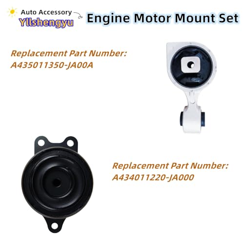 Engine Motor Mount Kit for Nissan Altima 2007-2017 2.5L - size: Nissan Altima 2007-2017 2.5L