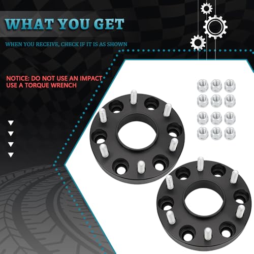 IRONTEK 1.25" Wheel Spacers 6x5.5in Forged Spacers with 77.8mm Hub Bore M12x1.25 Studs Compatible for Nissan 2005-2015 Armada/ 2004-2020 Titan 2004-2010 Infiniti QX56 6x139.7mm to 6x139.7mm 2PCS - color: 6x5.5 inch-1.25 inch-2PCS