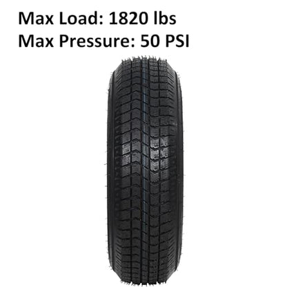Garvee 2-Pack Trailer Tires On Rim ST205/75D15, Set of 2 - size: ST205/75D15, style: 5 Lug