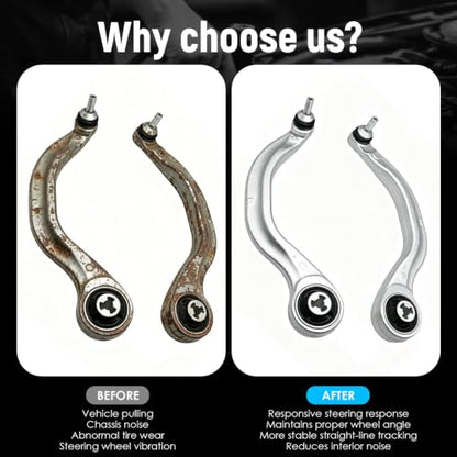 2pc Front Lower Bending Arm Compatible with Model 3 Y 19-24