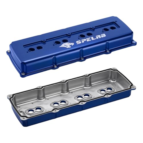 SPELAB Valve Cover Compatible with Hemi Gen III 5.7/6.1/6.4 Engine 2003-2020 Cast Aluminum Blue - color: Blue