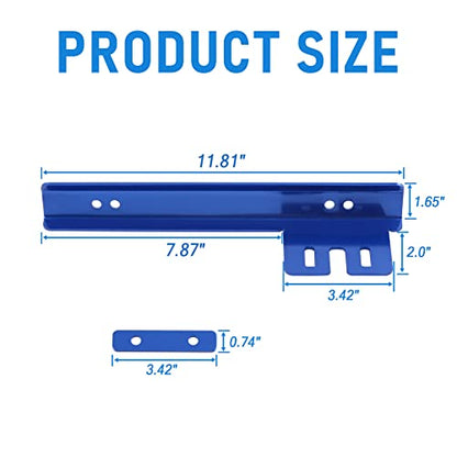 Blue Front Bumper License Plate Mount Bracket Relocator Holder Bar - color: Blue