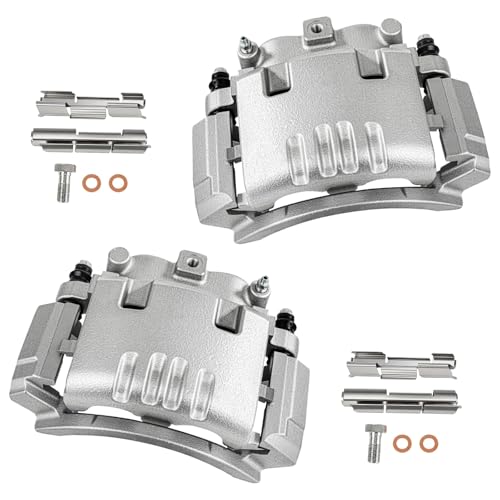 cciyu Rear Left & Right Disc Brake Calipers w/Bracket 18B4895 18B4894 - size: Rear[18B4895+18B4894]