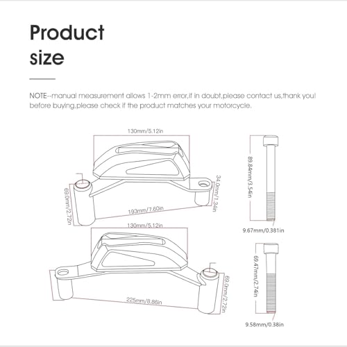 Z900 2017-2022 Motorcycle Stainless steel Frame Engine Sliders Protector - color: Frame Crash Pads-black