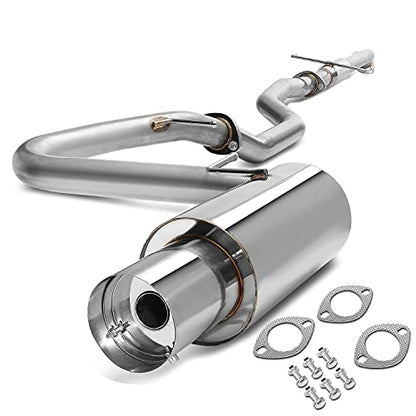 Auto Dynasty 4" Round Tip Catback Exhaust System For 2004-2010 Scion tC