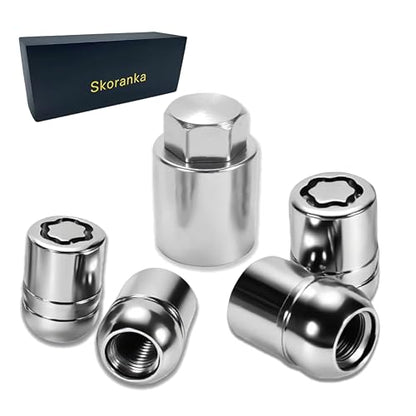 Upgrade2026 Wheel Lock Lug Nuts M12x1.5 Anti Theft Fits Honda Accord‌ 2008-2025 / CR-V 2006-2022 / Civic 2006-2025 / HR-V 2016-2022 & More Hex Key Spherical Seat, Alloy Wheel Lock Set, 4+1Pcs