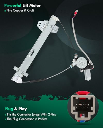 SCITOO Power Window Regulator with Motor for Honda for Civic - style: 741-301