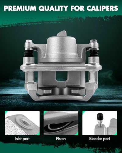 SCITOO Front Left & Right Brake Calipers With Bracket 19-B2048 19-B2049 - size: Front[19-B2048 & 19-B2049]