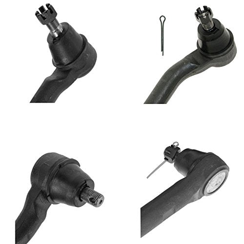 TRQ Inner and Outer Driver and Passenger Side Tie Rod Set 4 Piece - style: PSA55081