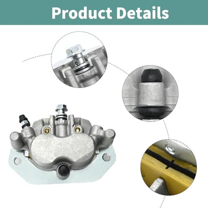 Front Brake Caliper Replacement for Yamaha Viking 700 2014-2022 Replacement for Wolverine X2 X4 700 850 2014-2022, Replaces 1XD-2580U-00-00 2PG-2580T-00-00 2PG-2580U-00-00