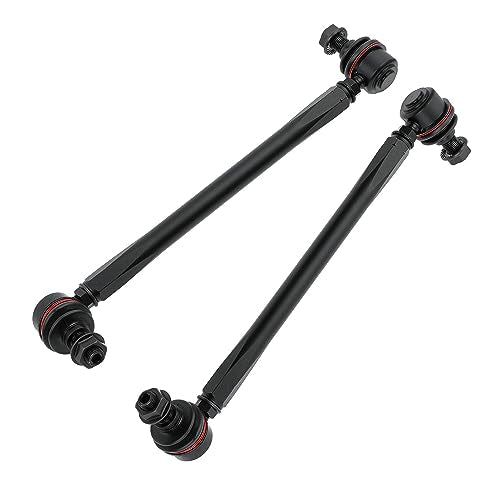 Adjustable Front Stabilizer Sway Bar End Links Kits 275MM-315MM (Overall length bolt to bolt), Ball joint stud size 12mm, Aluminum Sway Bar