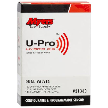 Myers Tire Supply U-Pro Hybrid 2.5 TPMS, Programmable Dual Valve