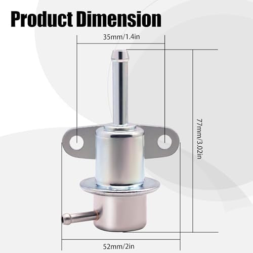 JA&MIU PR4068 Fuel Pressure Regulator Compatible with Honda Civic/Civic