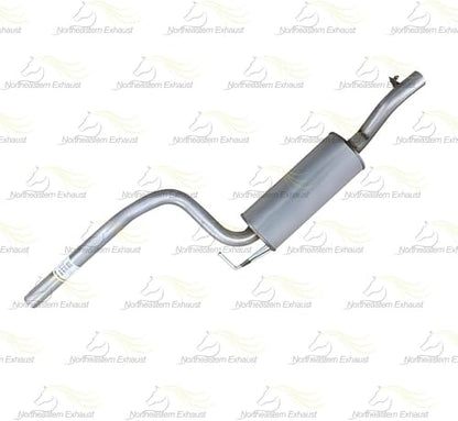 Exhaust Front Muffler Compatible with Ford Focus 2003-2007 2.0L | Stainless Steel | Northeastern Exhaust | Includes Clamps and Hangers | Direct-Fit Replacement