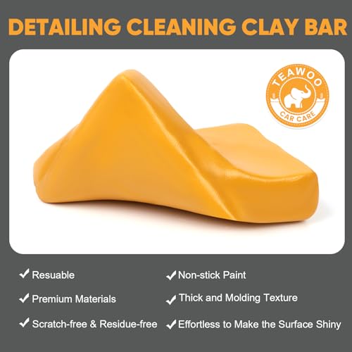 TEAWOO Car Clay Bar 4 Pack 400g, automotive clay bar, Car Detailing Cleaner - size: 4 Count