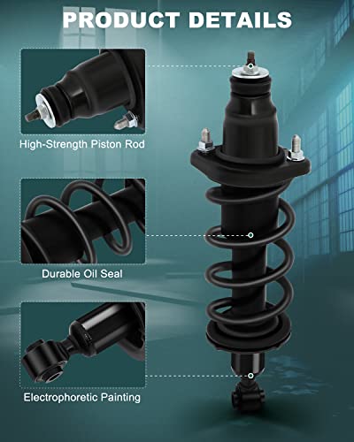 AUTOMUTO Strut Spring Assembly Rear Shock Absorber for Honda Civic 2001-05 - size: 2 Pieces Rear Spring Assembly