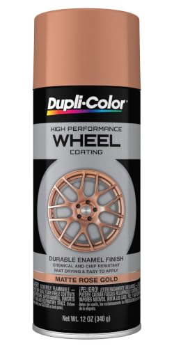 Dupli-Color Wheel Paint, Matte, Rose Gold, 12 oz - color: Rose Gold, size: 1 Count (Pack of 1)