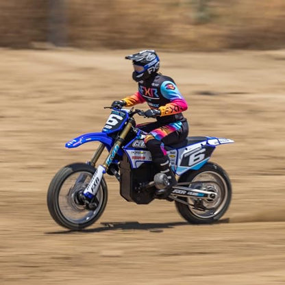 Losi RC Motorcycle Promoto-MX 1/4 Motorcycle Ready-to-Run Battery and Charger Not Included ClubMX LOS06000T2 Blue - color: Blue
