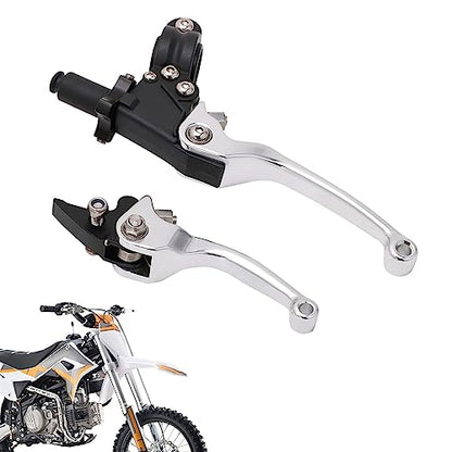 JFG RACING Dirt Bike Brake Clutch Lever Set 7/8" 22MM for CRF KLX SSR TTR - color: Silver