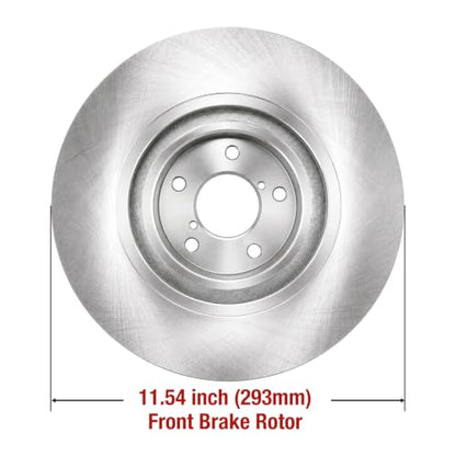 HUSCH Brake Kit Ceramic Brake Pads and Brake Rotors Fit for Subaru Impreza - size: 31407+D929