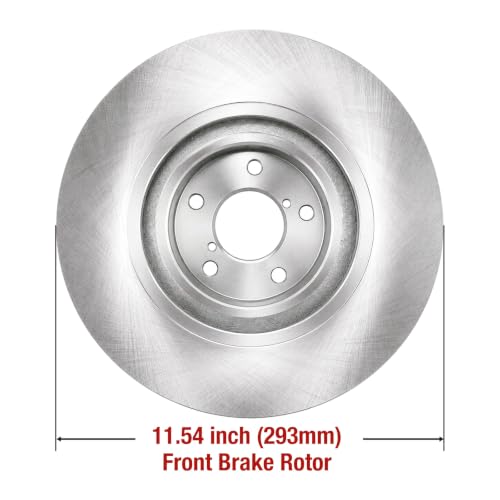 HUSCH Brake Kit Ceramic Brake Pads and Brake Rotors Fit for Subaru Impreza - size: 31407+D929