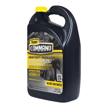 Prestone AFC12100-6PK Command Heavy Duty Nitrate-Free Extended Life 50/50 Antifreeze, 1 Gallon (Pack of 6)