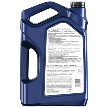 Shell Rotella MV Multi-Vehicle Full Synthetic 5W-30 Diesel Engine Oil, 1 Gallon (3 Pack) - style: 3-Pack
