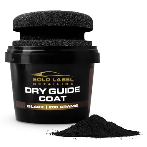 Dry Black Guide Coat, 7 Ounces (200 Grams) Excellent for Finding Defects in Automotive Paint, Great for Autobody, Highlights Scratches, Finds pinholes and Low Spots