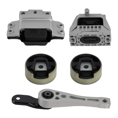 maXpeedingrods 5PCS Engine Motor Mount Kit Compatible for Volkswagen Jetta Rabbit L5-2.5L Manual & Automatic Transmission 2005–2018 Replaces 1K0199855K 1K0199855L - style: 1K0199855K