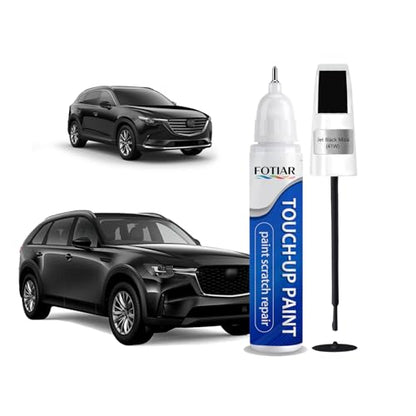 Touch Up Paint for Mazda Jet Black Mica 41W Paint Code Scratch Repair - color: Jet Black Mica(41W)