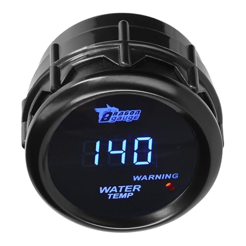 Car Water Temperature Gauge 12V Auto Water Temp Gauge Meter Celsius - color: Blue Light Water Temp Celsius