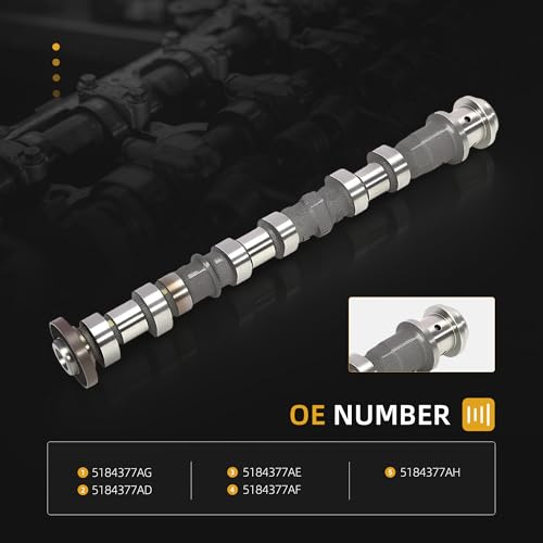 Engine Camshaft Left Side Exhaust, 5184377AF, 5184377AG, 11-16 3.6L - size: Left Side Exhaust