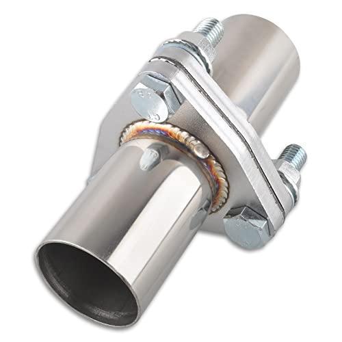 Exhaust Flange Bolts Quick Fix Repair Pipe Kit w/Gasket & Hardware, 1.75'' Inch ID 3 Bolts T304 Stainless Steel Universal Flange Replacement Kit - size: 1.75"ID-3 Bolts