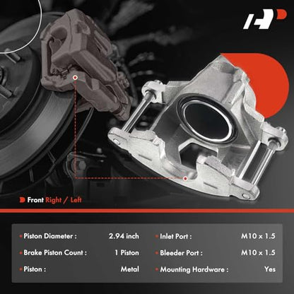 A-Premium Front Left Driver Disc Brake Caliper without Bracket - style: Front Driver