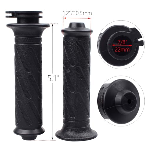 Throttle Twist Grip Set with 78" Scooter Throttle Cable for GY6 50cc 80cc 125cc 150cc 139QMB 4 Stroke Scooters Motorcycles Moped ATV