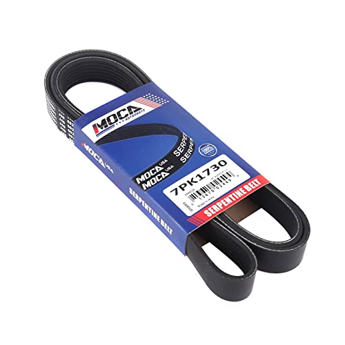 MOCA 7PK1730 EPDM Serpentine Belt Fits 2002-2006 for Honda CR-V 2.4L & for Acura RSX 2.0L - size: 7PK1730